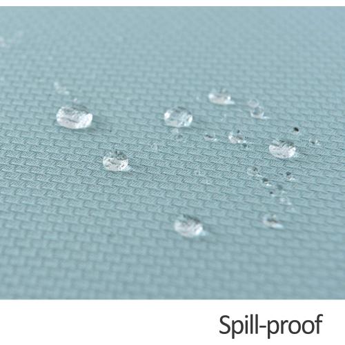 maxmill Jacquard Square Tablecloth Stain Resistant Spillproof Wrinkle Free Washable Soft Table Cloth, Decorative Fabric Table Cover for Dining Room, Indoor and Outdoor Use, 52 x 52 Inch, Dusty Blue