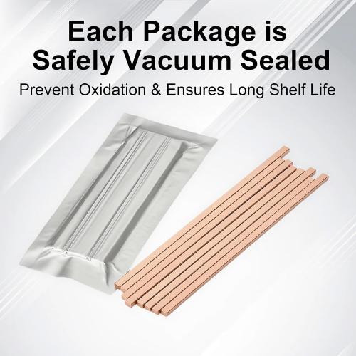 40 Sticks 15% Silver Brazing Rods – Flat Phos Copper Welding Rods for HVAC, Air Conditioner, Refrigerator – AWS BCuP-5 Silver Solder Brazing Alloy 0.050x1/8x10 (40pcs)