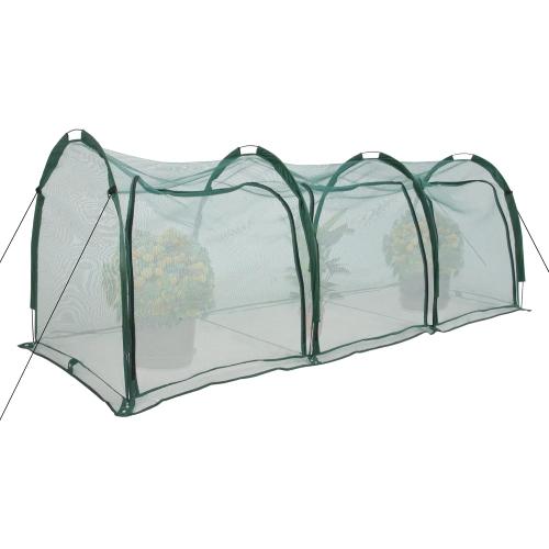 Flexible Net Grow Tunnel - Garden Greenhouse Plant Mesh Covers Growhouse Cloche for Protecting Fruit Vegetables Plants Cultivation from Animals (3M)