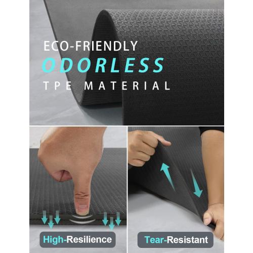 Extra Long & Wide Thick Yoga Mat for Tall Men & Women, 84'' x 32'' x 7mm Oversized Yoga Mat Double-Sided Non Slip, Pro TPE Yoga Mats with Strap