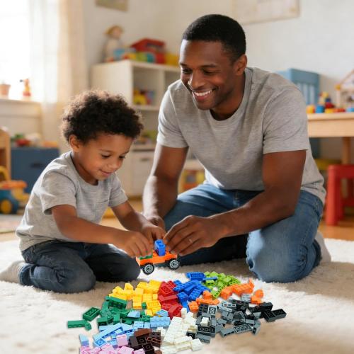 BroTex Wheels and Axles Sets with Steering Wheels& &Windshield&Traffic Light, Over 400pcs Classic Bricks Pieces and Car Parts Kits, Basic Bulk Building Blocks Vehicles with Tires