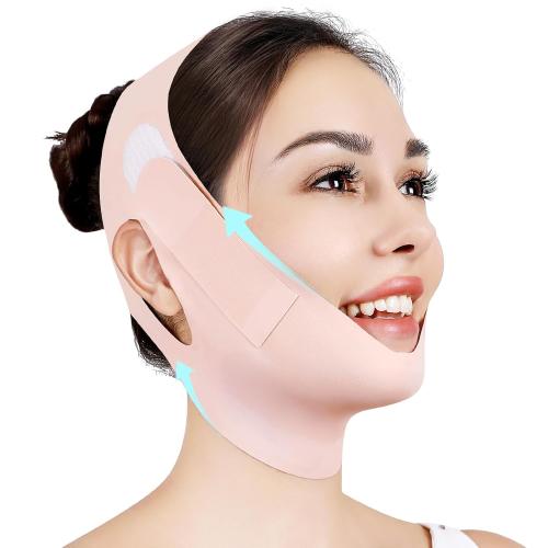 Jawline Shaper,V Line Lifting Mask,Pink,M