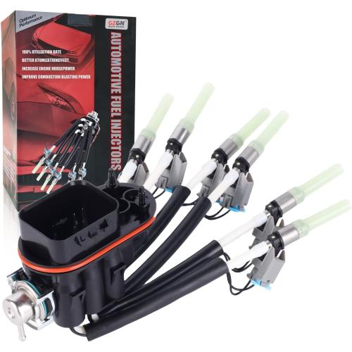FJ503 Spider Fuel Injectors 6 Cylinder Compatible with Chevy Silverado