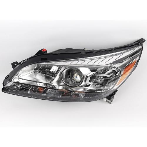 FIONE - For Chevy Malibu Headlight Assembly 2013-2015 Projector 2016 Limited Replacement Halogen Headlamp Left Driver Side 23294939 25919067 GM2502362