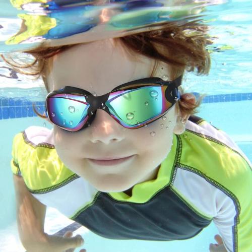 4 Pack Kids Swim Goggles Ages 6-14 UV Protection Anti Fog No Leaking Pool Swimming Goggles for Boys Girls Youth