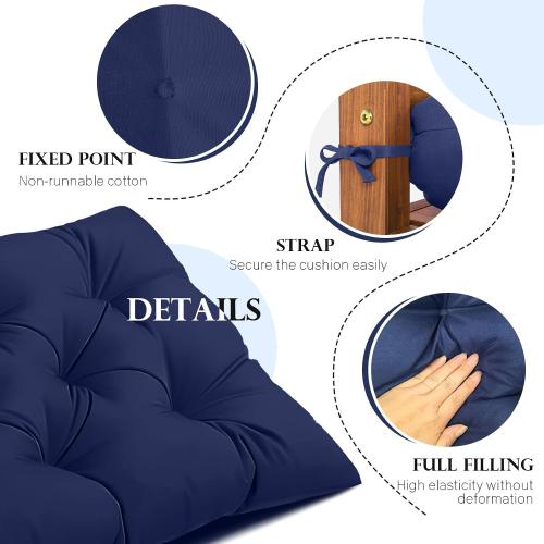 Outdoor Bench Cushion Non-Slip Patio Bench Cushions for Indoor/Outdoor Furniture 40x20 Window Cushion Waterproof Swing Chair Pads for Patio Wicker Sofa Setee, Camping,Leaf