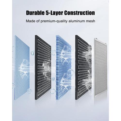 97017415 S97017415 Aluminum Grease Range Hood Filters Compatible with BPQDE30 QDE30 QDE30BL QDE30SS QDE30WW, 13.7 X 14 X 0.35 inchs 5 Layer Aluminum Grease Filter, 2-Pack