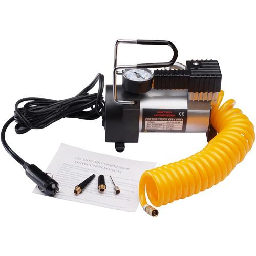 RAD Sportz 12 Volt Electric Tire Air Pump with Gauge for Bike/Auto