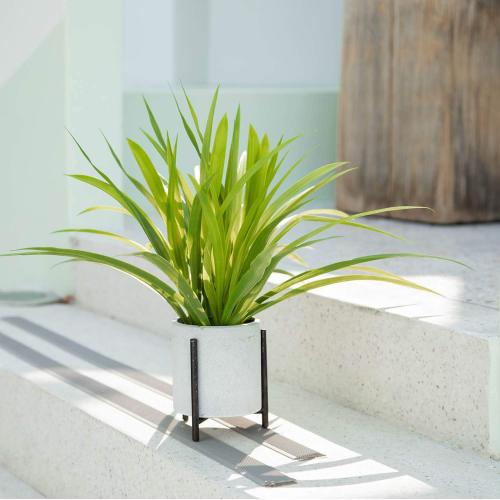 Velener 15 Potted Spider Plant in Artificial Plant Stand- Fake Plants for Indoors Outdoor Patio Decor
