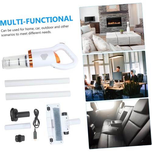 Cordless Small Vacuum Cleaner Wireless Vacuum Cleaner for Car and Household Use White