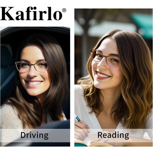 Bifocal Reading Glasses Women Cat Eye Blue Light Blocking Computer Reader Clear Top No Line Transition Ladies Eyewear