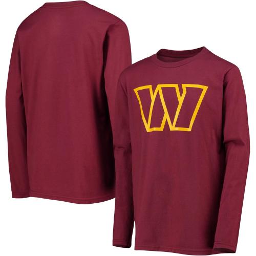 Outerstuff Chicago Bears Youth Team Logo Long Sleeve T-Shirt - Navy Blue