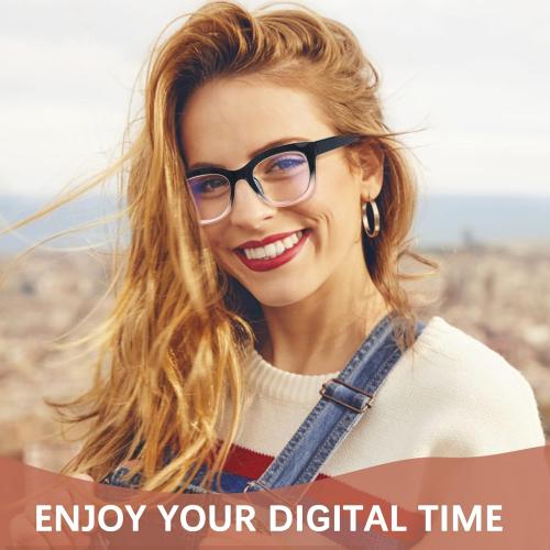 Oprah Style Reading Glasses for Women Blue Light Blocking 6 Pack Computer Readers Fashion Quality Eyeglasses