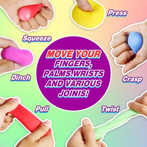 36 Pack Slow Rising Stress Cube Fidget Toys, Squishy Balls Sensory Fidget Toys for Kids Adults, Square Shape Fidgets for Classroom, Party Favors Pull Stretch Squishy Toy Classroom Prize Box Toys