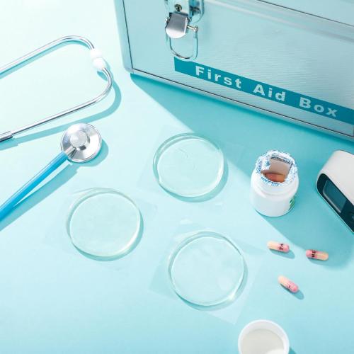 Geiserailie 6 Pcs Prosthetic Leg Pads Prosthetic Liner Patch Amputee Pads Prosthesis Liner Accessories for Leg Amputee Gifts Reduce Friction and Skin Irritation(4.5 Inches)