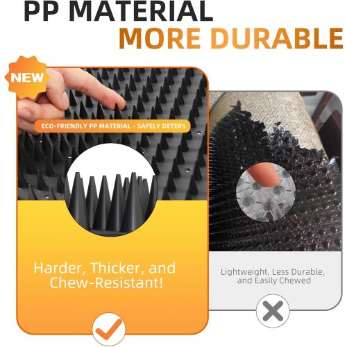 5 Pack Scat Mats for Dogs – Heavy Duty Solid PP Pet Deterrent Mats to Keep Dogs Off Couch & Furniture – Durable for Indoor & Outdoor Use