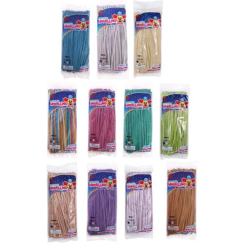 Muloo 100pieces Magic Balloons Long Latex Balloon DIY Animal Balloon Ornaments for Wedding Birthday Holiday Party Decoration Magic Balloons Transparent