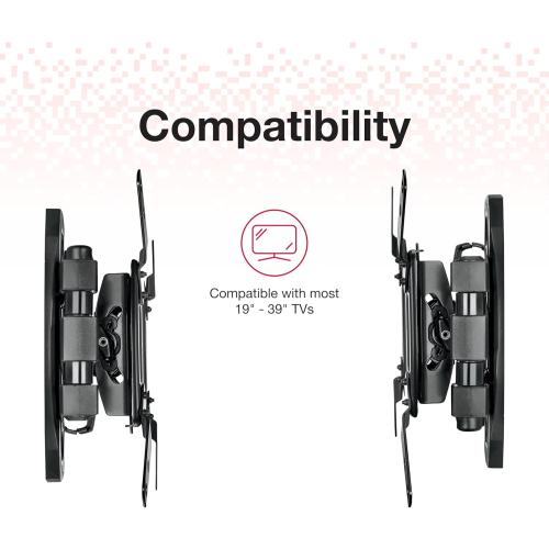 Size 19-39 Rocketfish - Full-Motion TV Wall Mount for Most 19 - 39 TVs - Black