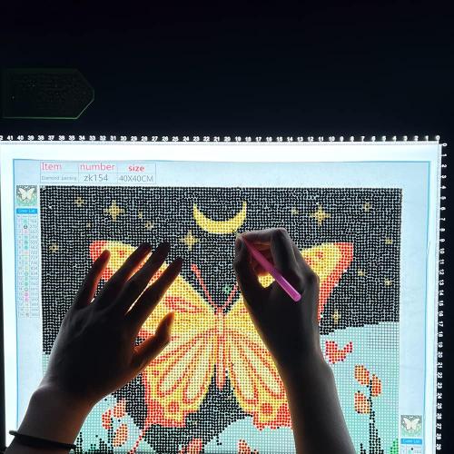 HSK A3 LED Artist tracing Light Box Copy Table, Adjustable High Brightness Light Pad for Tatto Drawing, Sketching, Animation,Diamond Painting Accessories
