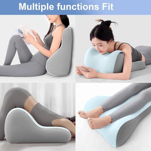 ‼️has STAINS ‼️Intimacy Wedge Pillow for Couples Memory Foam Support Cushion-Blue | Memory Foam Support Cushion for Waist, Neck & Back, Waterproof & Portable with Washable Cover, Ideal for Sitting, Lying