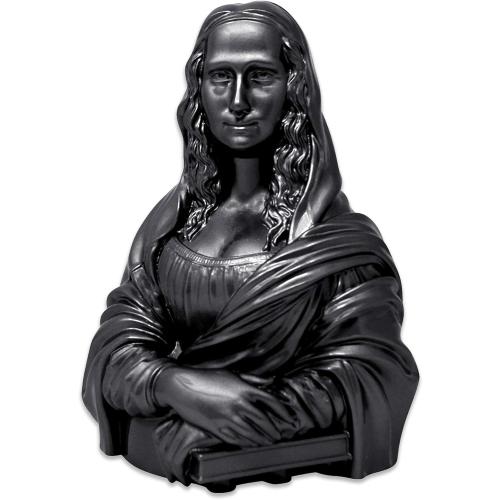 MUSART Exclusive Mona Lisa Statue Home Decor Limited Edition of 100 Urethane Resin with Urethane Glass Coat 10 Inches Height 3 Lbs (Black)