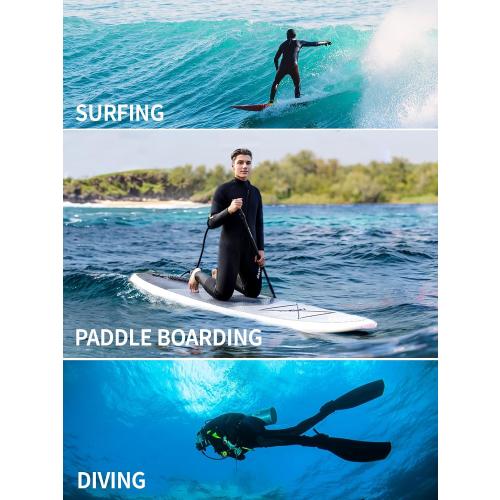 Owntop Wetsuit 5mm Neoprene Diving Suit - Mens Womens Thicken Full Wet Suit, Front Zip Long Sleeve UPF50  Keep Warm Swimwear for Scuba Surfing Swimming Diving Snorkeling Water Sports