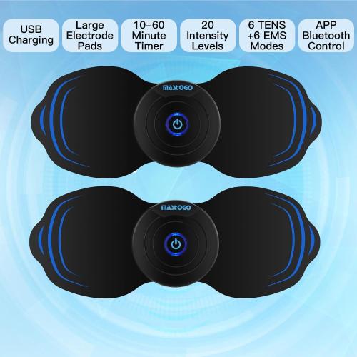 MASTOGO 12 Modes Wireless TENS Unit Muscle Stimulator for Pain Relief