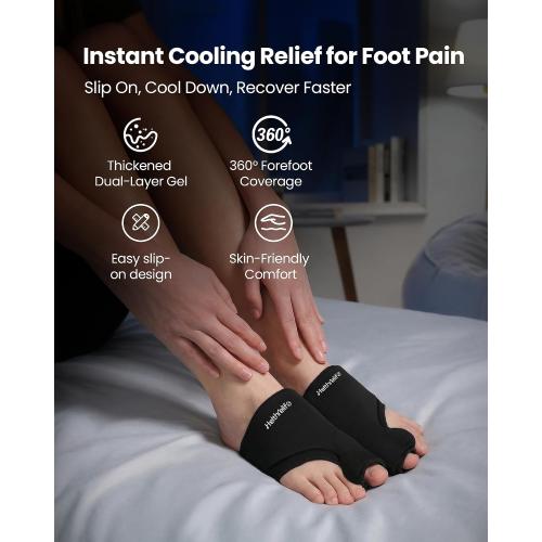 3D Forefoot Ice Pack with Dual-Layer Cooling Gel and Bunion Corrector