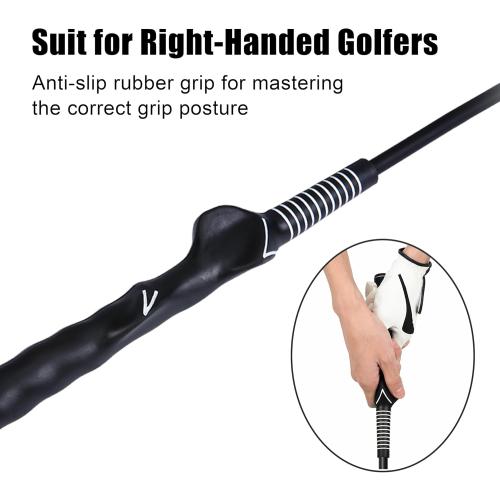 PGM Golf Swing Trainer Aid -2.0 Golf Swing Training Aid Golf Practice Warm-Up Stick for Strength Flexibility and Tempo Training -Suit for Practice Chipping Hitting Golf Accessories
