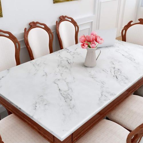 Decotalk 30x200 Countertop Vinyl Wrap Marble Contact Paper White Counter Cover for Countertops Waterproof Matte Marbles Contact Paper for Counter Top Removable Marble Wallpaper Peel and Stick