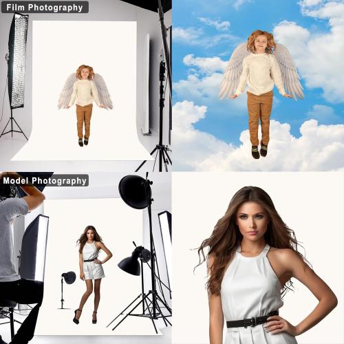 Ivory Backdrop for Photoshoot Professional Photo Backdrop Background Curtain for Product Photography Portraits Wedding Party Live Streaming Video Recording 5X7 FT