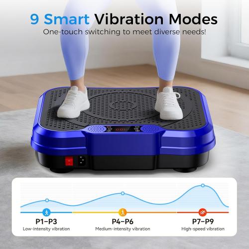 AoraPulse Vibration Plate Exercise Machine, Vibration Plate for Lymphatic Drainage Weight Loss, 400 Lbs Capacity Full Body Workout Vibrate Fitness Platform for Home Women Men
