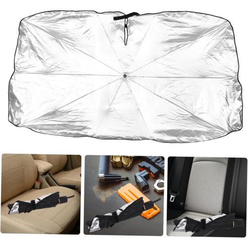 Hemobllo Car Windshield Sunshade Umbrella Foldable and Portable Uv for Cars Suvs and Trucks Easy Setup and Storage Heat Insulation and Sun