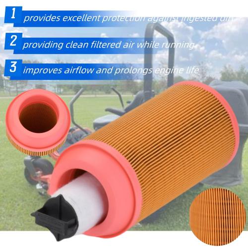 K3181-82240 K3181-82250 Inner & Outer Air Filter Kit Compatible with Kubota ZD323 ZD326 ZD331 ZD1211 ZD1211L ZD1211R ZD1211RL ZD326HL ZD326P ZD326RP ZD326S ZD331LP(2PCS)