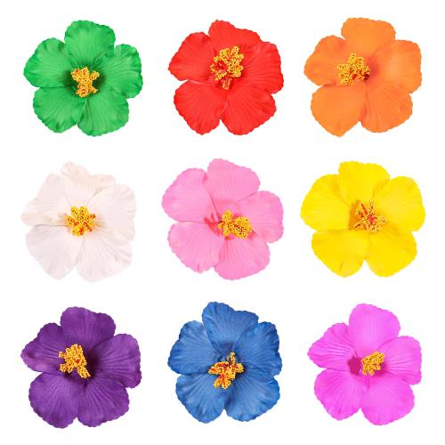 9Pcs Hibiscus Flower Hair Clips Hawaiian Beach Hair Accessories‼️missing one‼️