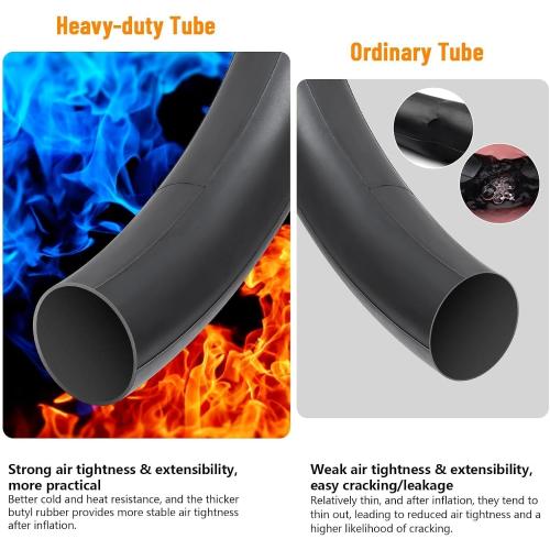 YUNSCM 28/29 Heavy Duty Bike Tubes AV32mm 29x1.75/2.4 28x1.75/2.4 (45/62-622) Schrader Valve Bicycle Tubes Compatible with 28/29x1.75/1.95/2.0/2.1/2.125/2.25/2.3/2.40 Bike Tire Tubes-2 PCS