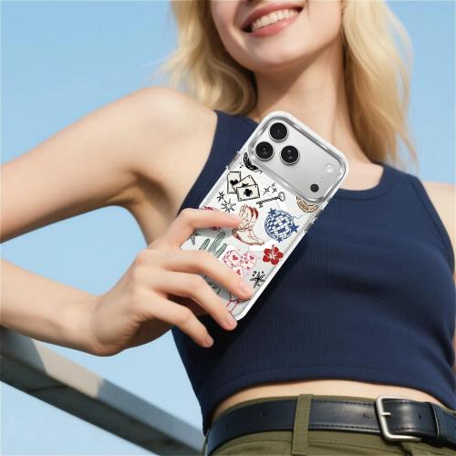 for iPhone 17 Pro Max Case [Compatible with Magsafe],Girls Women Clear Magnetic Case Silicone Shockproof Protective Cover with Pattern Western Cowboy Cherry Cactus Lips