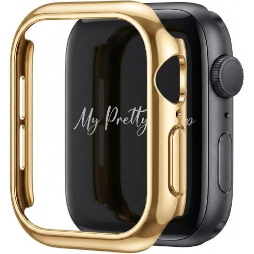 Glossy XOXO Apple Watch Bumper Case - Touch-Friendly Open Face Design