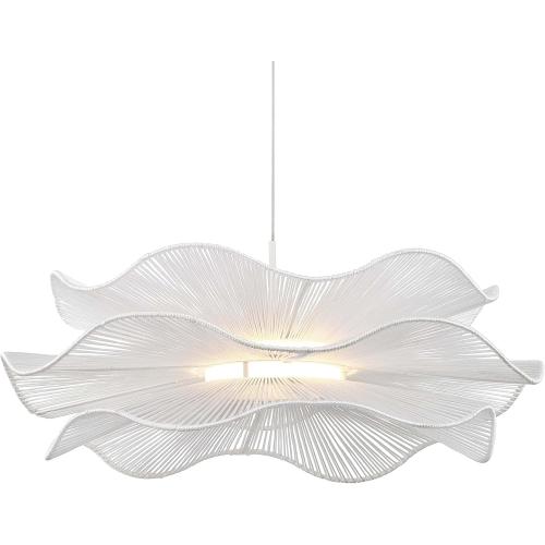 Golden Lighting Whisper Integrated LED Pendant in Matte White
