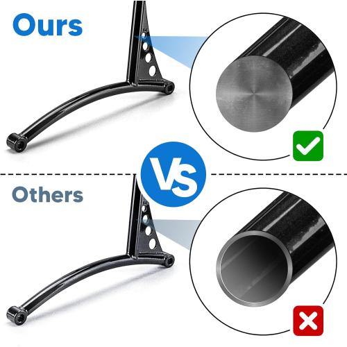 Wsays 21 Tall Passenger Backrest Sissy Bar Classic Styled Gloss Black Compatible with Harley Sportster XL 883 1200 1996-2003