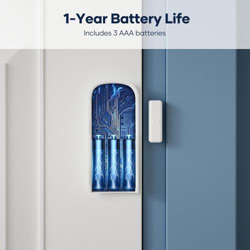 tolviviov Alarm System Wireless, DIY Door Alarm System for Home Security, Smart App Alerts, 7-Piece Kit, No Monthly fee, WiFi Alarm, Door Window Motion Sensor, for Home Security, and Kids Safety