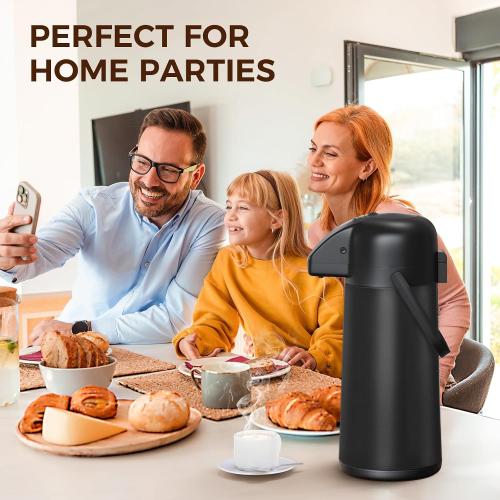 Coffee Carafe for Keeping Hot, 102OZ / 3L Airpot Coffee Dispenser with Pump