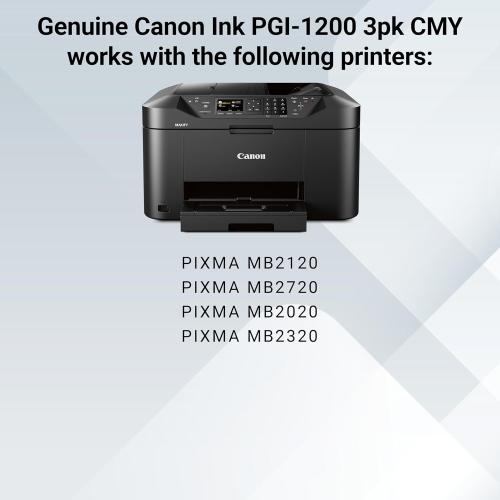 Canon MAXIFY PGI-1200 3Color Multi Pack Ink Compatible to MB2120, MB2720, B2020, MB2320, Cyan, Magenta, Yellow