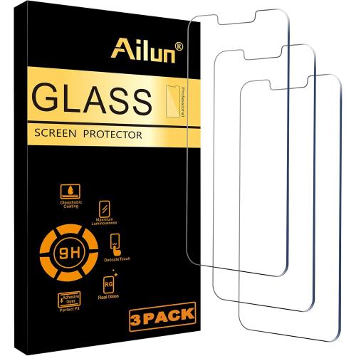 Ailun Screen Protector for iPhone 14 Plus/iPhone 13 Pro Max [6.7 Inch Display], 3 Pack Case Friendly Tempered Glass