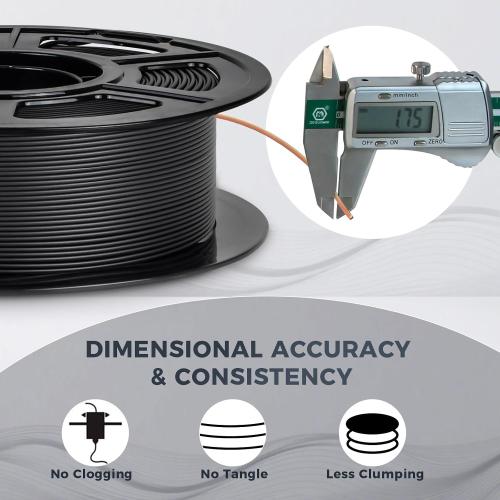 iSANMATE Matte PLA Black 1.75mm,30-300mm/s