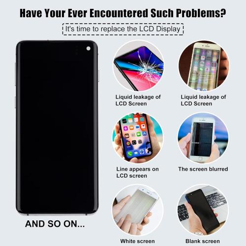 [with Frame] SWARK New TFT LCD Display for Galaxy S10 G973 LCD Touch Screen Display with Upgraded Repair Tools Kit-NO Fingerprint Function
