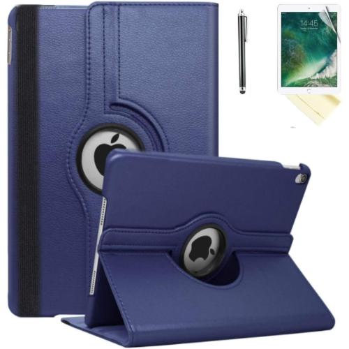 Case for ipad 9th 7th / 8th Generation 10.2 inch Model MK2K3LL/A MK2L3LL/A MK2N3LL/A, MK2P3LL/A- 360 Degree Rotating Protective Stand Cover Auto Wake Sleep (Blue)