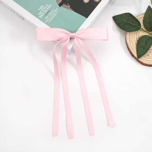 Ayesha Pink Hair Bow Clips Pink Ribbon Hair Accessories for Women Girls