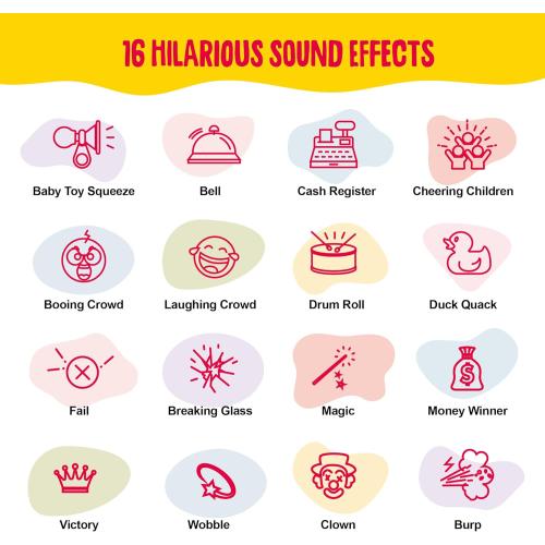 Sound Effects Machine - Easter Basket Stuffers - 16 Hilarious Sounds - Boys Prank Gifts for Kids- 6 7 8 9 10 Year Old Boy Gifts - Fun Boys Toys for Ages 8-13 Years - Cool Gadgets for Teens Easter Gift