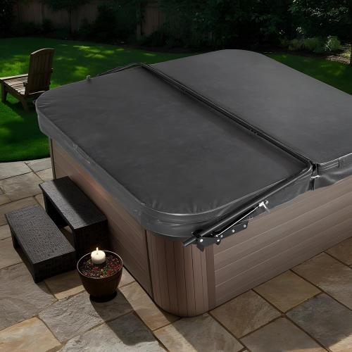 VEVOR Hydraulic Spa Cover Lift, Hot Tub Cover Lift, Adjustable Width from 69 in to 96.5 in, Mounts on Both Top Sides, Compatible with Various Sizes of Rectangular Bathtubs, Hot Tubs and Spas